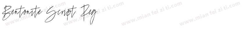 Bentonite Script Reg字体转换